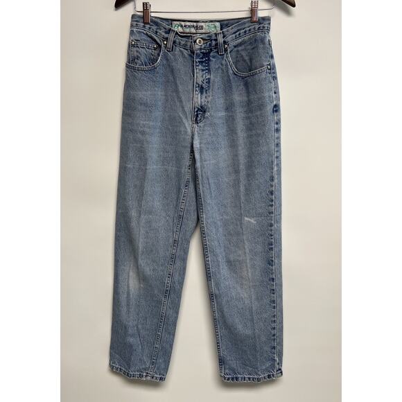 Vintage Anchor Blue Wide Leg Jeans Loose Fit 7 8 S Skater 90s Grunge 29x29 Women - Picture 1 of 14